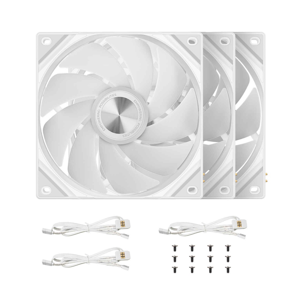 TRYX Rota SL 120mm ARGB Triple Fan Pack - White