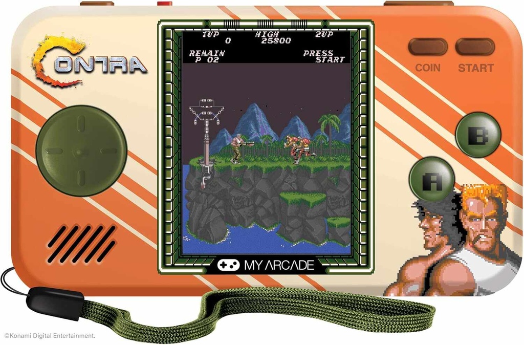 My Arcade Contra Pocket Player-2-In1 Retro Handheld
