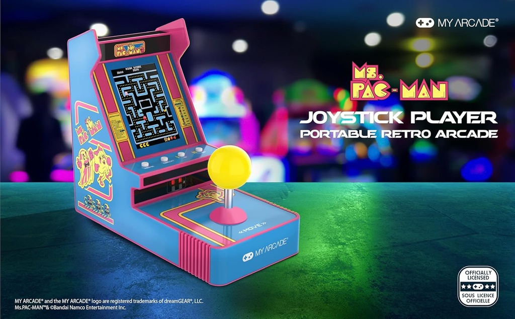 My Arcade MS.Pac-Man Joystick Portable Retro Arcade
