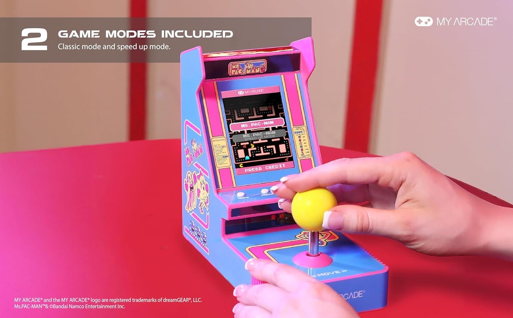 My Arcade MS.Pac-Man Joystick Portable Retro Arcade