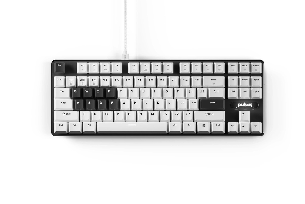 PULSAR - PCMK 2 TKL Ultrafast Magnetic Hall Effect Gaming Keyboard - White 