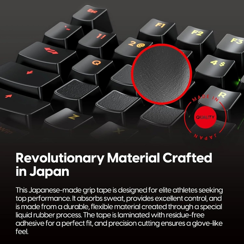 PULSAR - Superglide Universal Grip Tape PRE-CUT for Keyboard