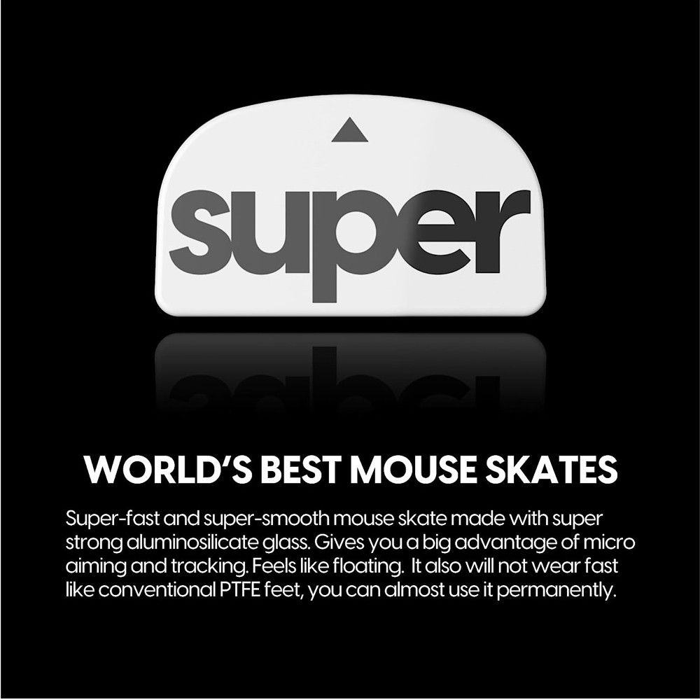 PULSAR - Superglide Glass Skates Type-C for Logitech G Pro Superlight