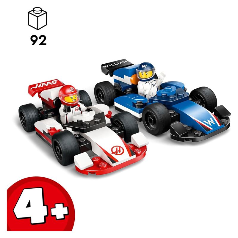LEGO F1 Williams & Haas Racing Cars