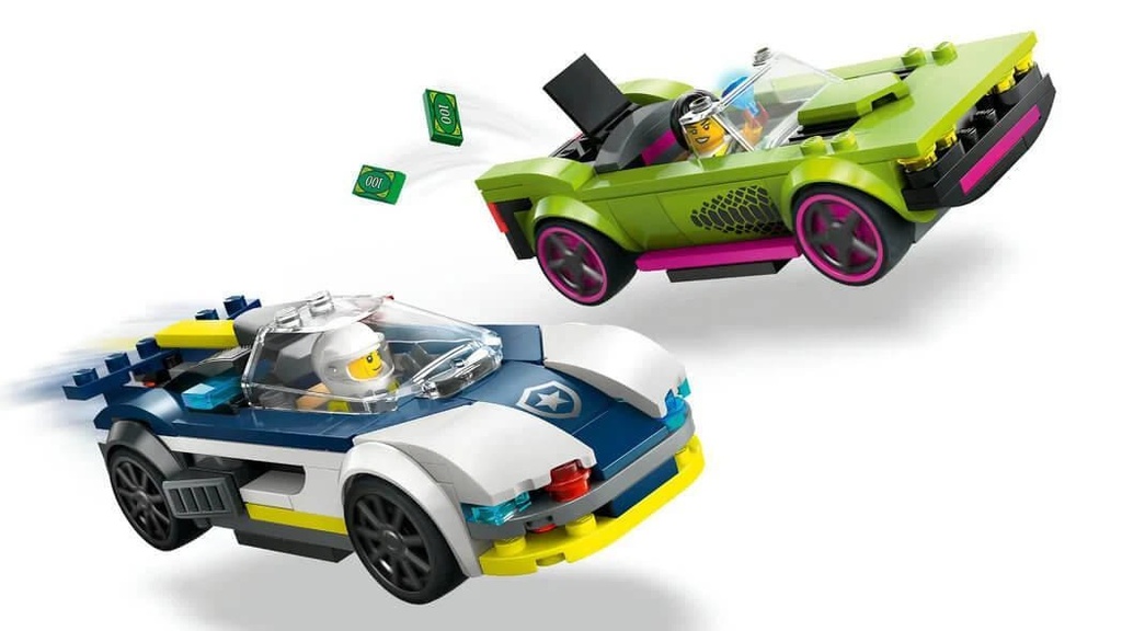 LEGO Police Car & Muscle Car Chase
