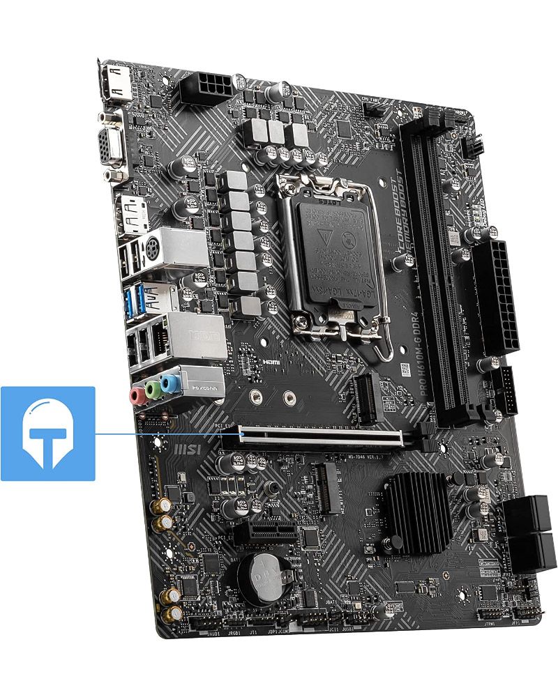 MSI PRO H610M-G DDR4 Motherboard (12th/13th/14th Gen Intel Core)
