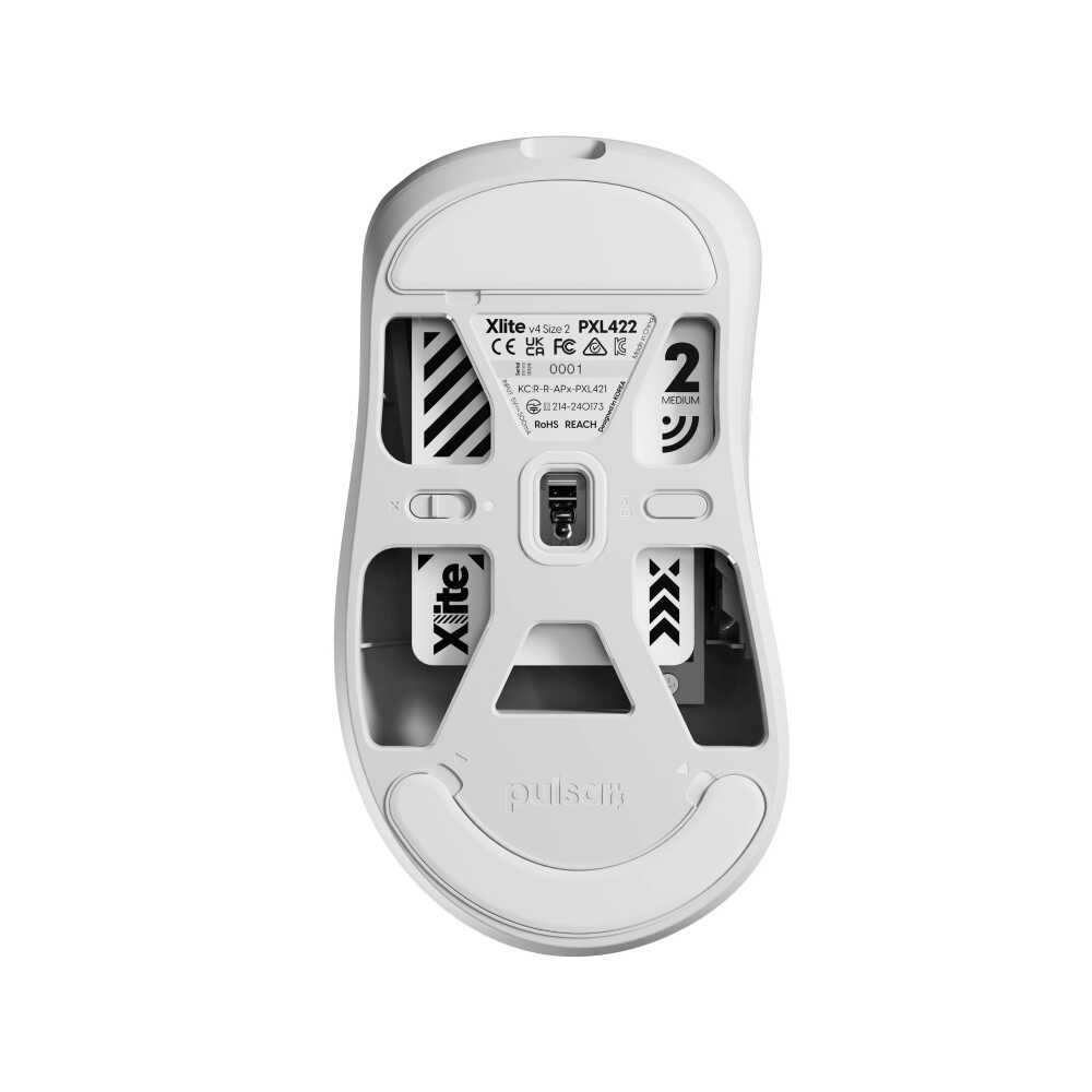 PULSAR XLite V4 Wireless Gaming Mouse Size2 White : 695633