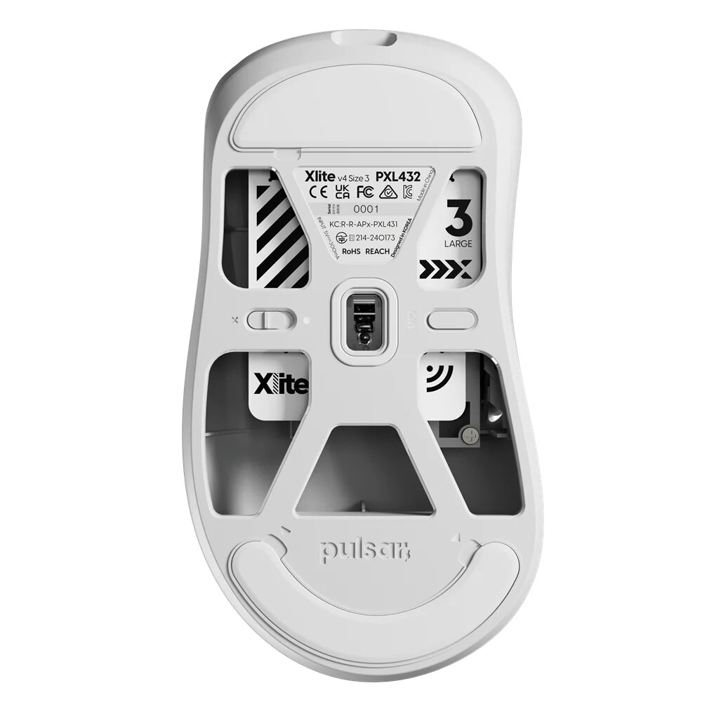 Pulsar Xlite Wireless Gaming Mouse V4 Size3 White : 696708