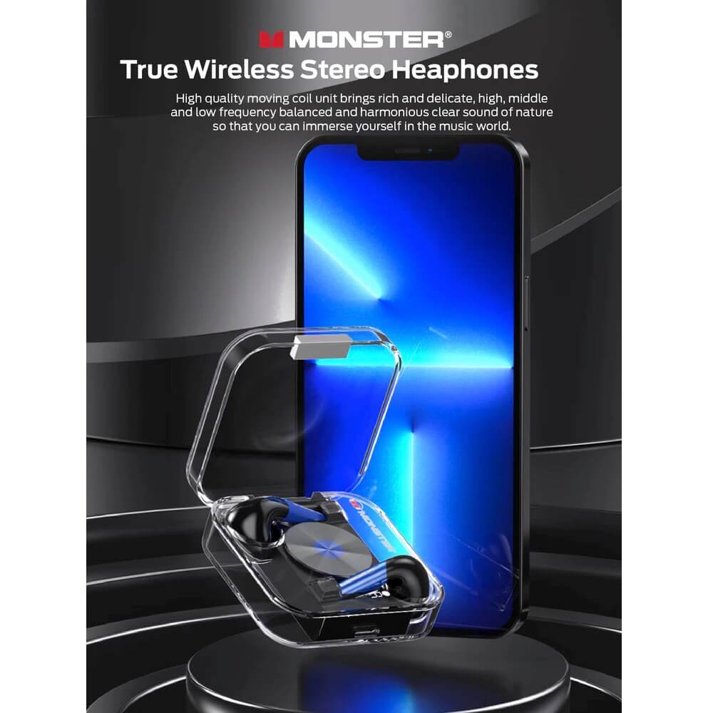 Monster AIRMARS XKT01 Wireless Gaming Headphones White