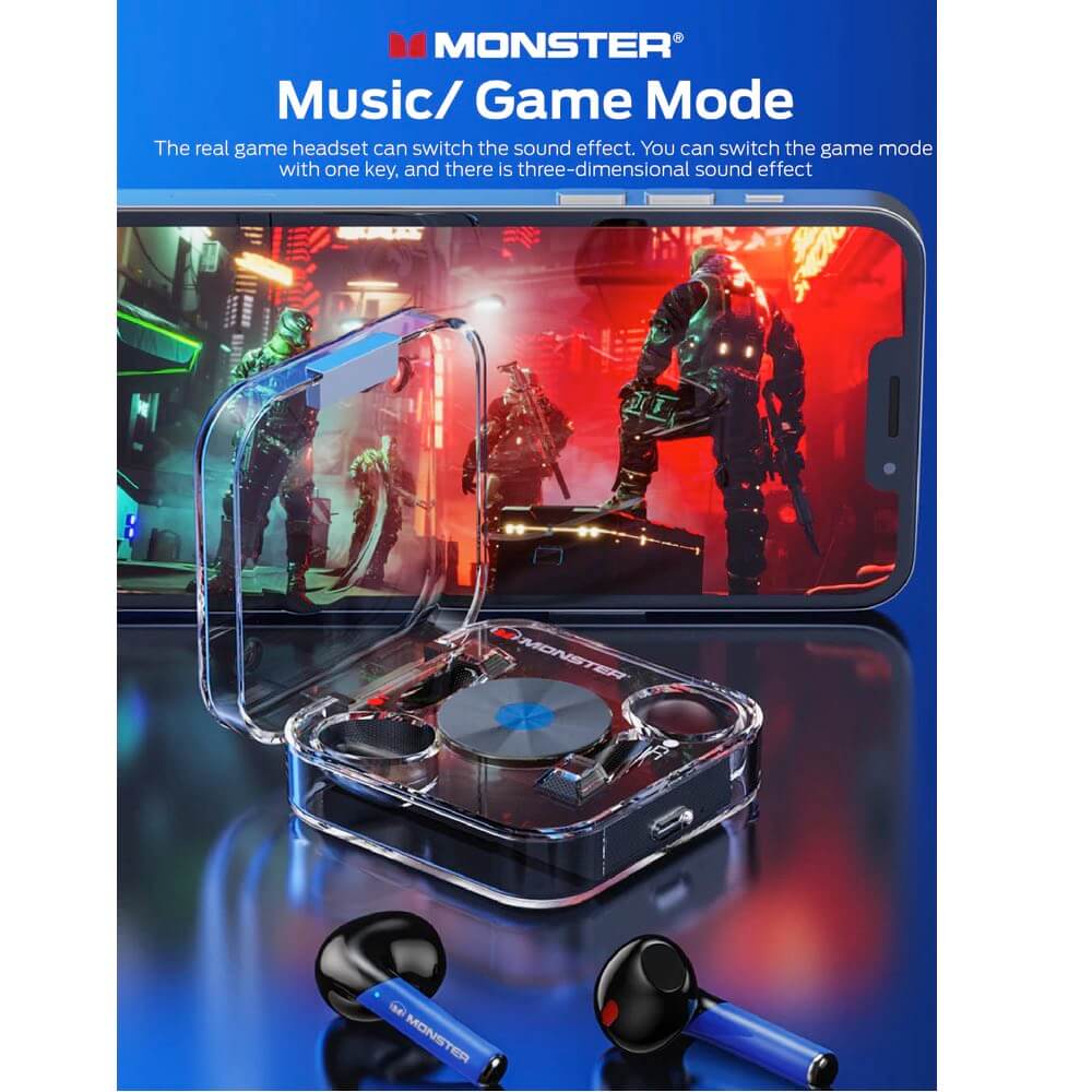 Monster AIRMARS XKT01 Wireless Gaming Headphones White