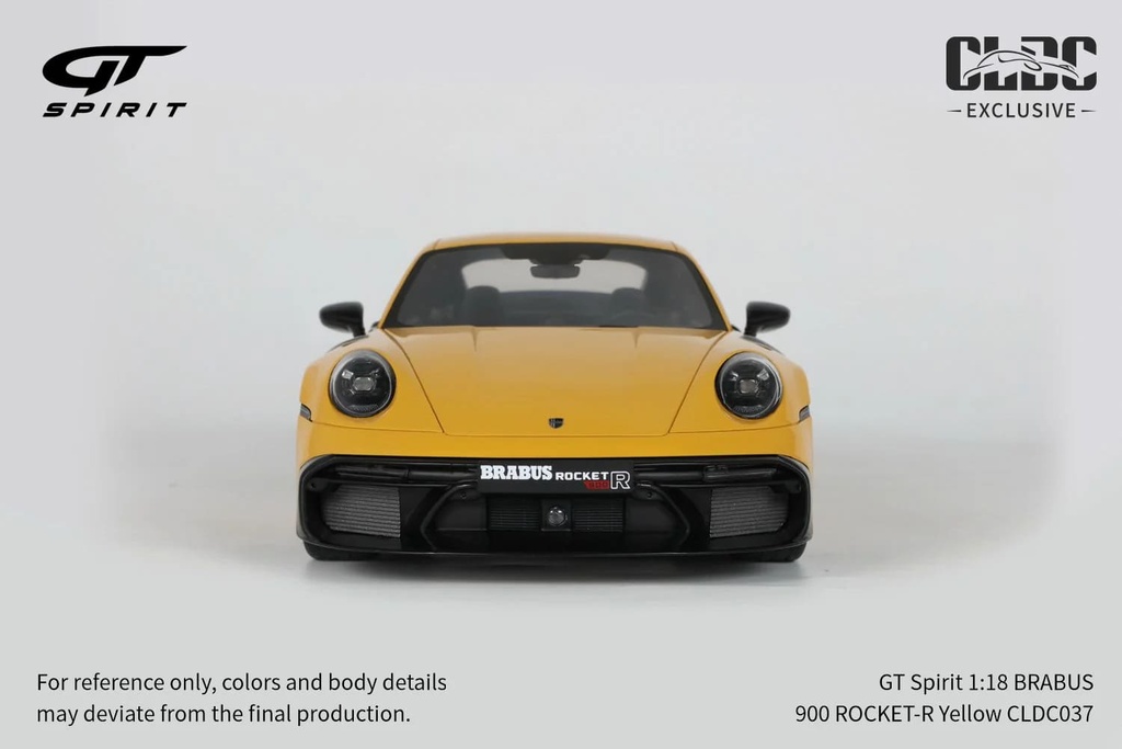 CLDC Exclusive 1/18 GT Spirit Porsche BRABUS 900 Rocket-R Limited Edition Yellow Diecast Car