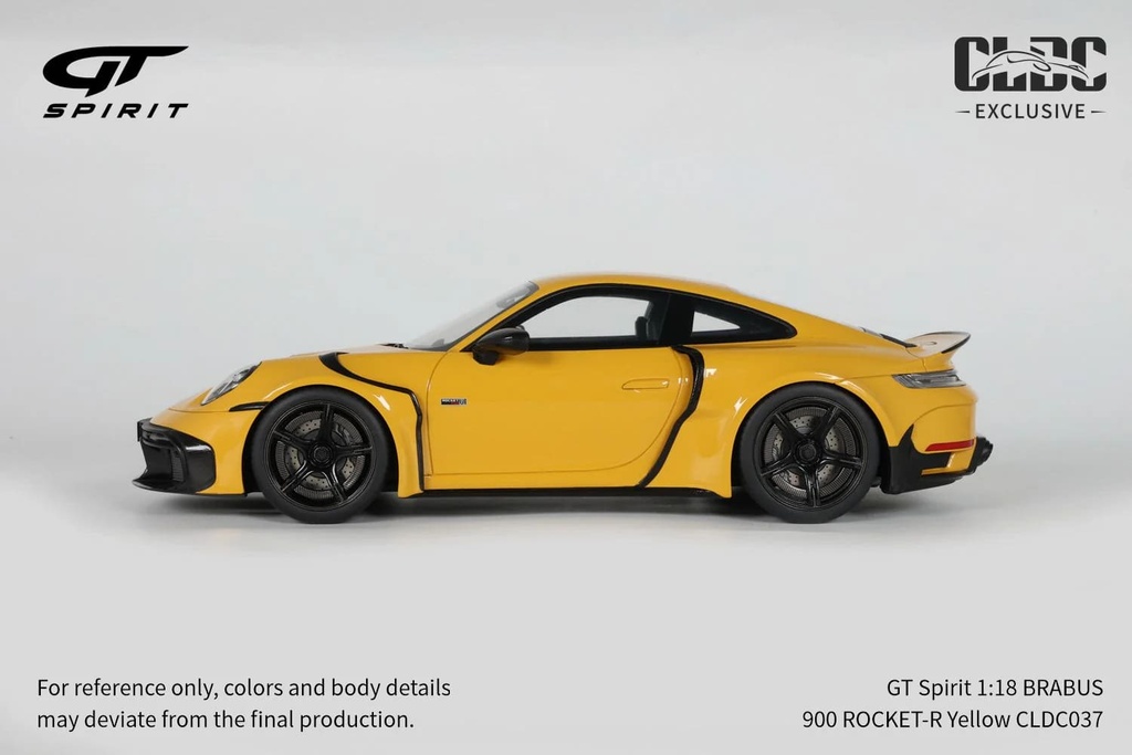 CLDC Exclusive 1/18 GT Spirit Porsche BRABUS 900 Rocket-R Limited Edition Yellow Diecast Car