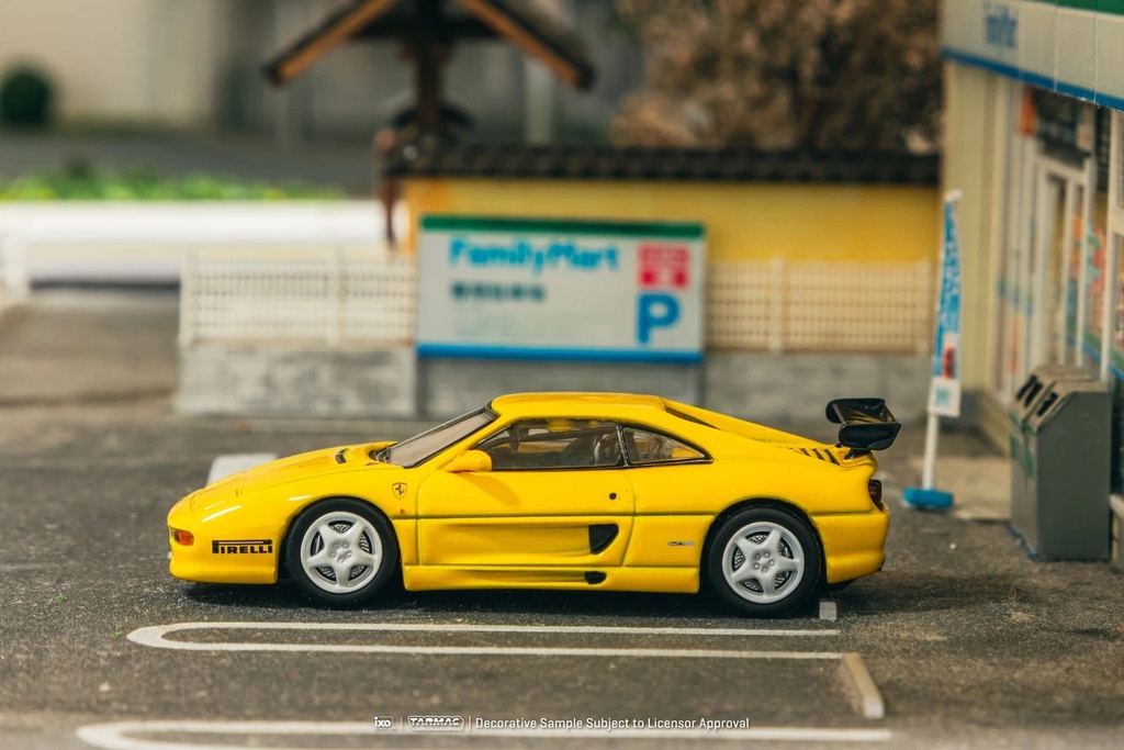 Tarmac Works x Ico Models 1/64 Ferrari F355 Challenge Yellow Road64 Diecast Car