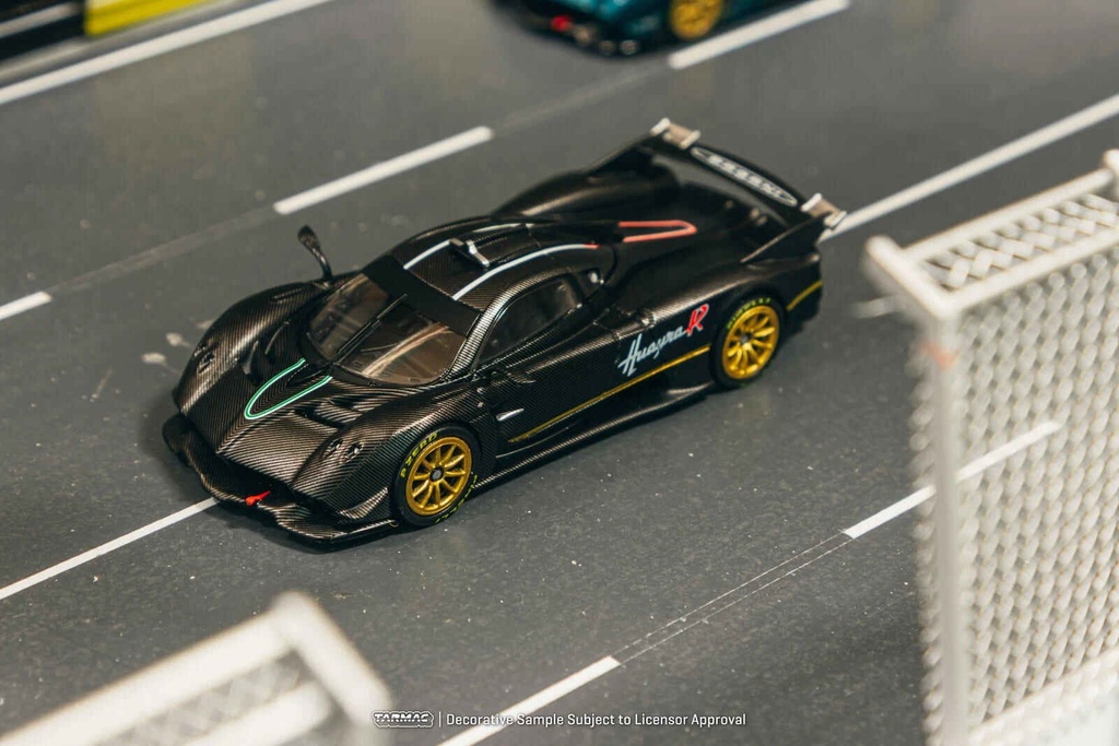Tarmac Works 1/64 Paganl Huayra R (Matt Black Carbon) Diecast Car