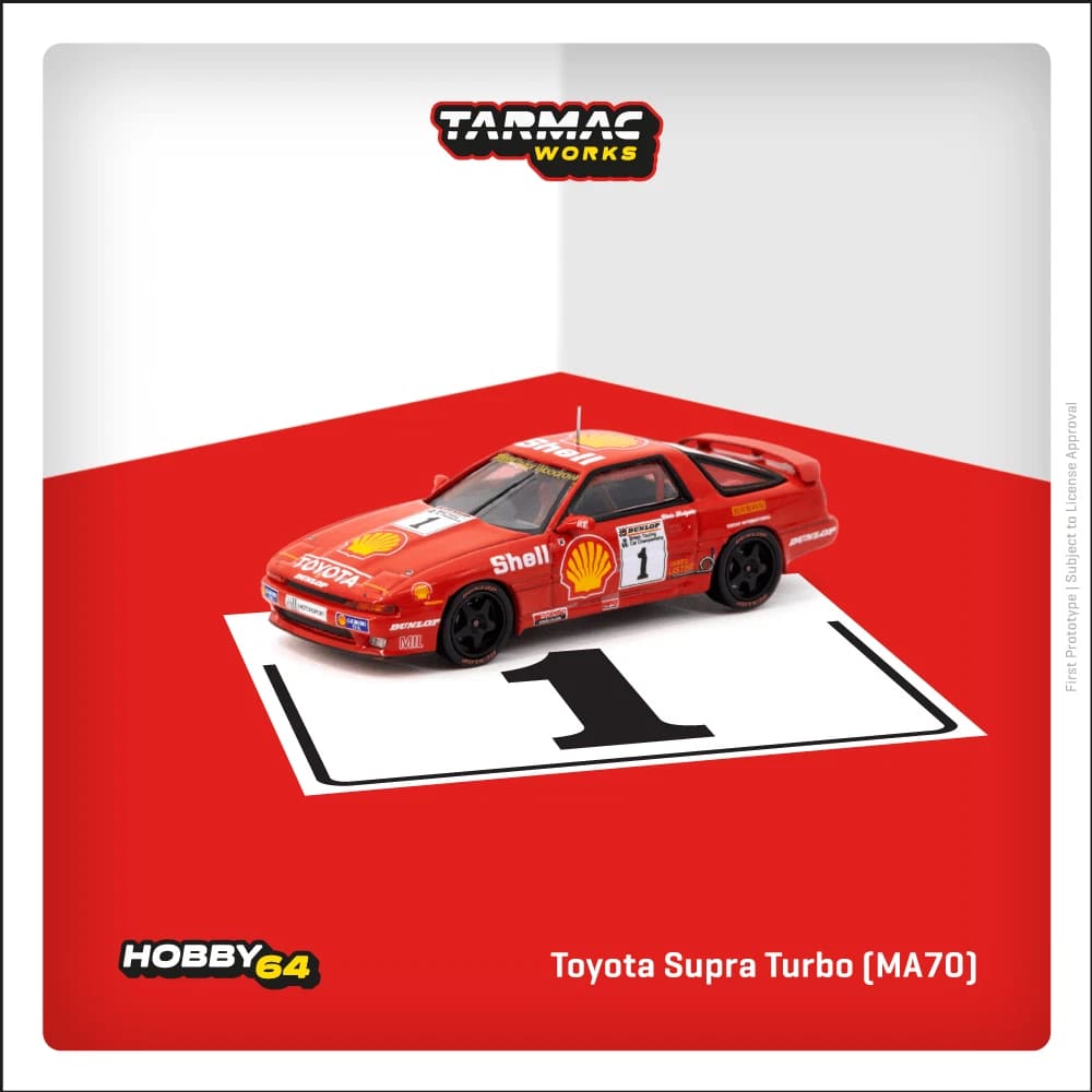 Tarmac 1/64 Toyota Supra Turbo MA70 BTCC 1988 Chris Hodgetts Diecast Car