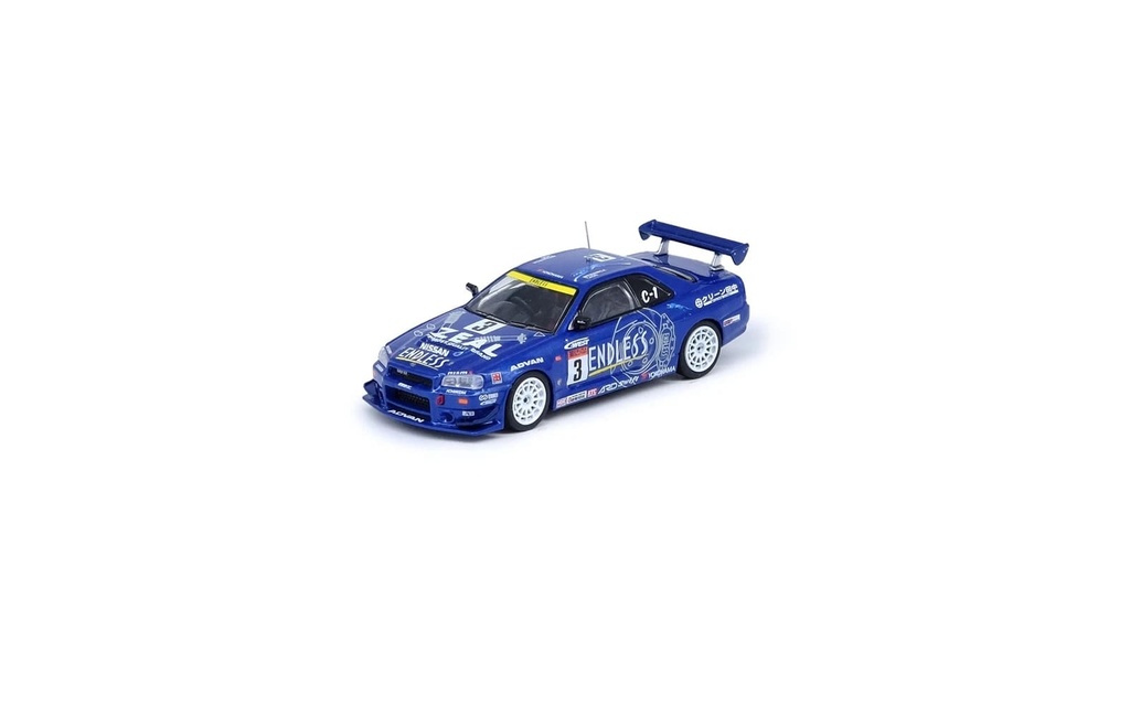 Inno64 1/64 Nissan Skyline GT-R R34 #3 Endless Advan Super Taikyu Series 2002 Winner Diecast Car