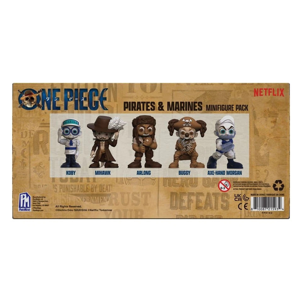 Phatmo One Piece 5pack Mini Figure Set - Pirates & Marines