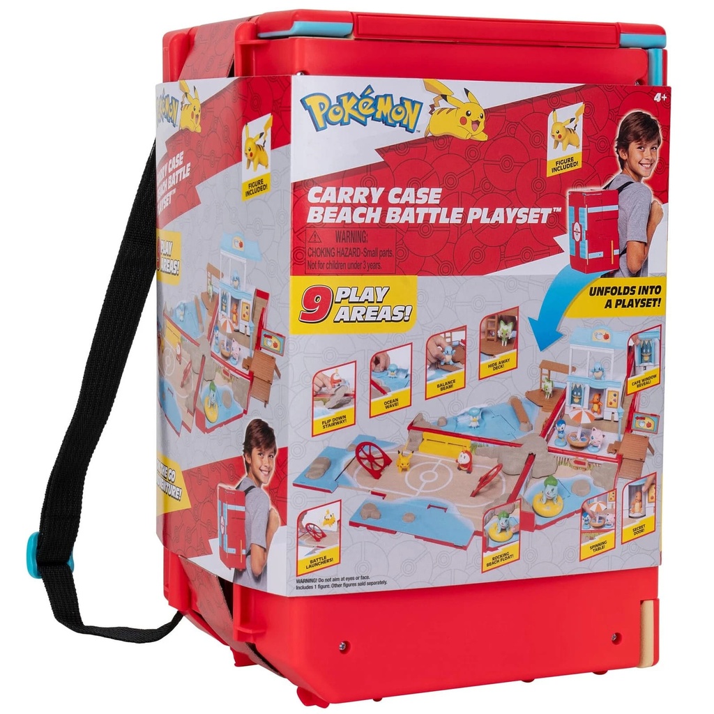 Jaswar Pokemon Carry Case - Beach Battle Playset
