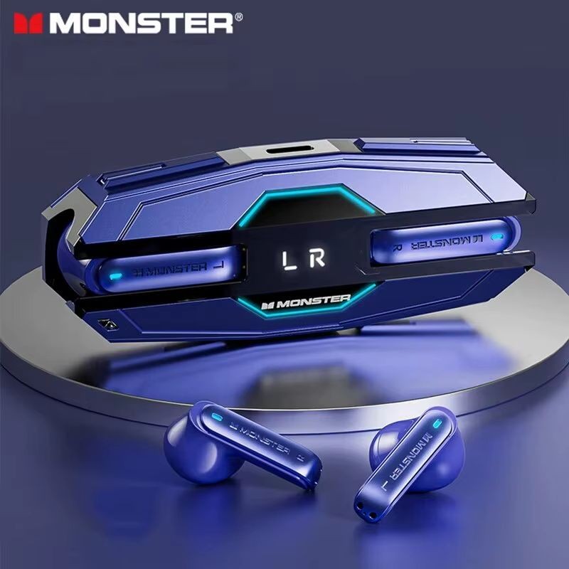 Monster AIRMARS XKT08 Pro Wireless Gaming Headphones Blue
