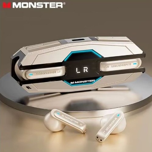 Monster AIRMARS XKT08 Pro Wireless Gaming Headphones White