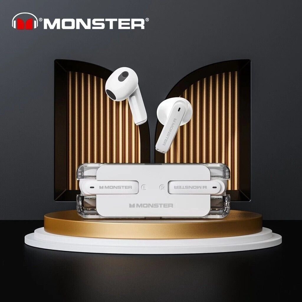 Monster AIRMARS XKT08 Wireless Gaming Headphones White