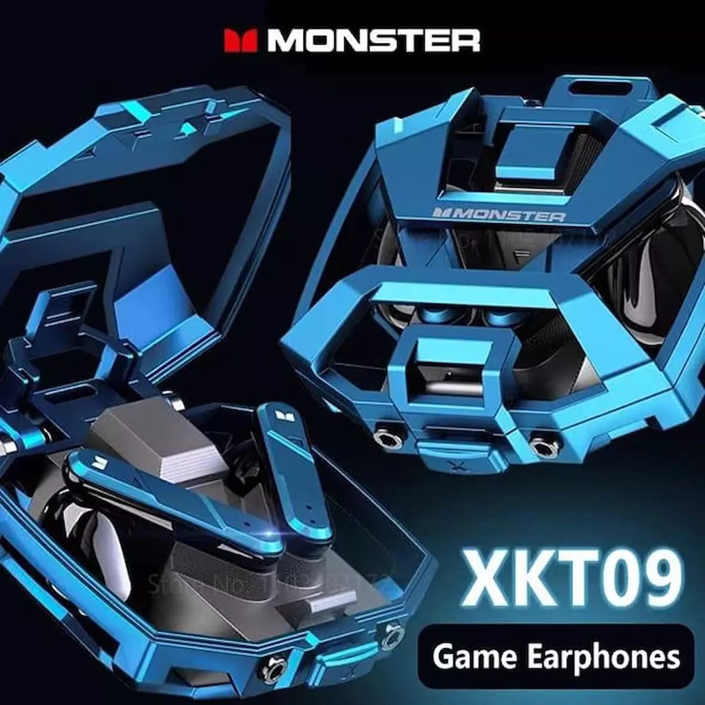 Monster AIRMARS XKT09 Wireless Gaming Headphones Blue