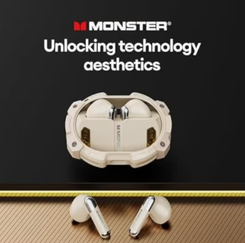 Monster AIRMARS XKT10 Pro Wireless Gaming Headphones Beige