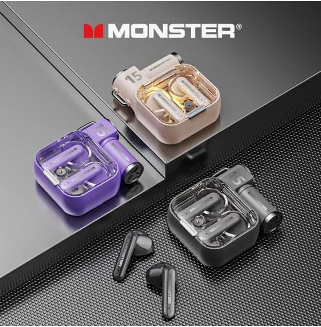 Monster AIRMARS XKT15 Wireless Gaming Headphones Beige