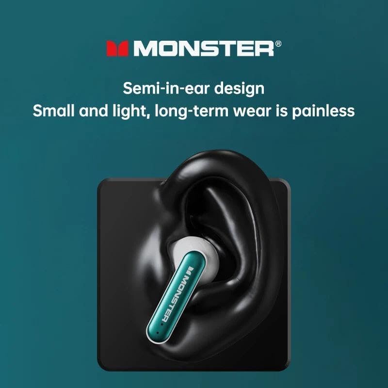 Monster AIRMARS XKT17 Wireless Gaming Headphones Green
