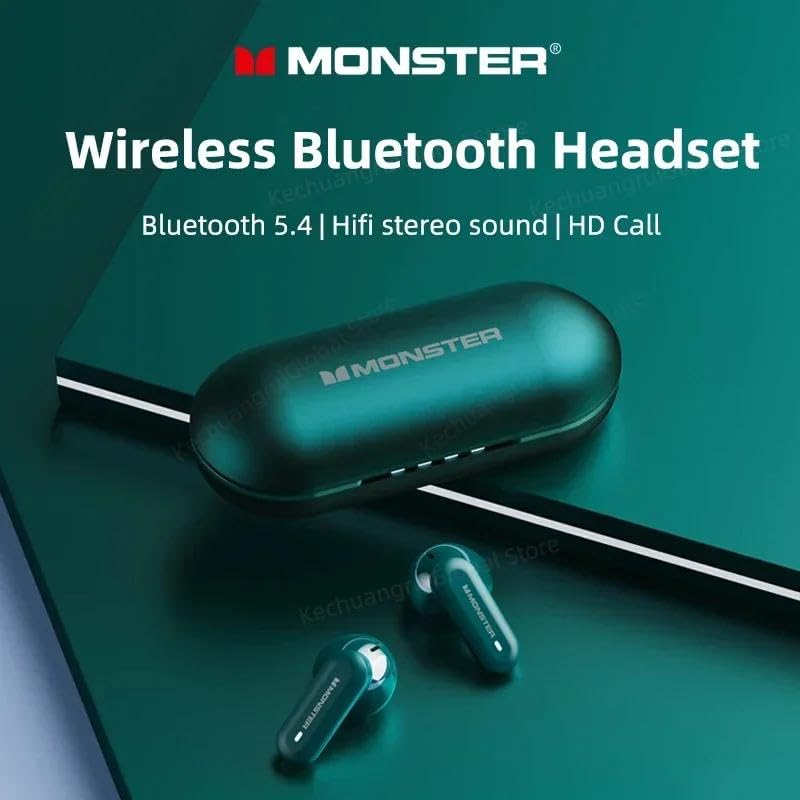 Monster AIRMARS XKT25 Wireless Gaming Headphones Green
