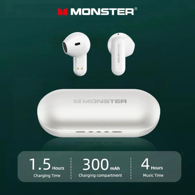 Monster AIRMARS XKT25 Wireless Gaming Headphones White