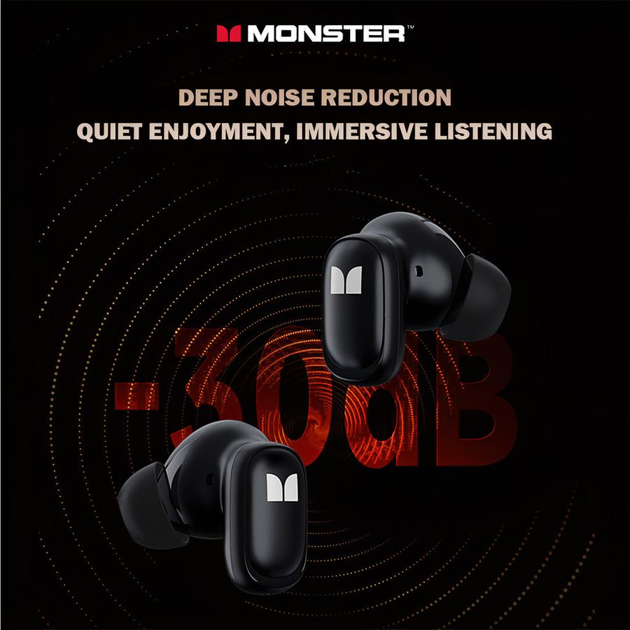 Monster AIRMARS XKT28 Wireless Gaming Headphones Black