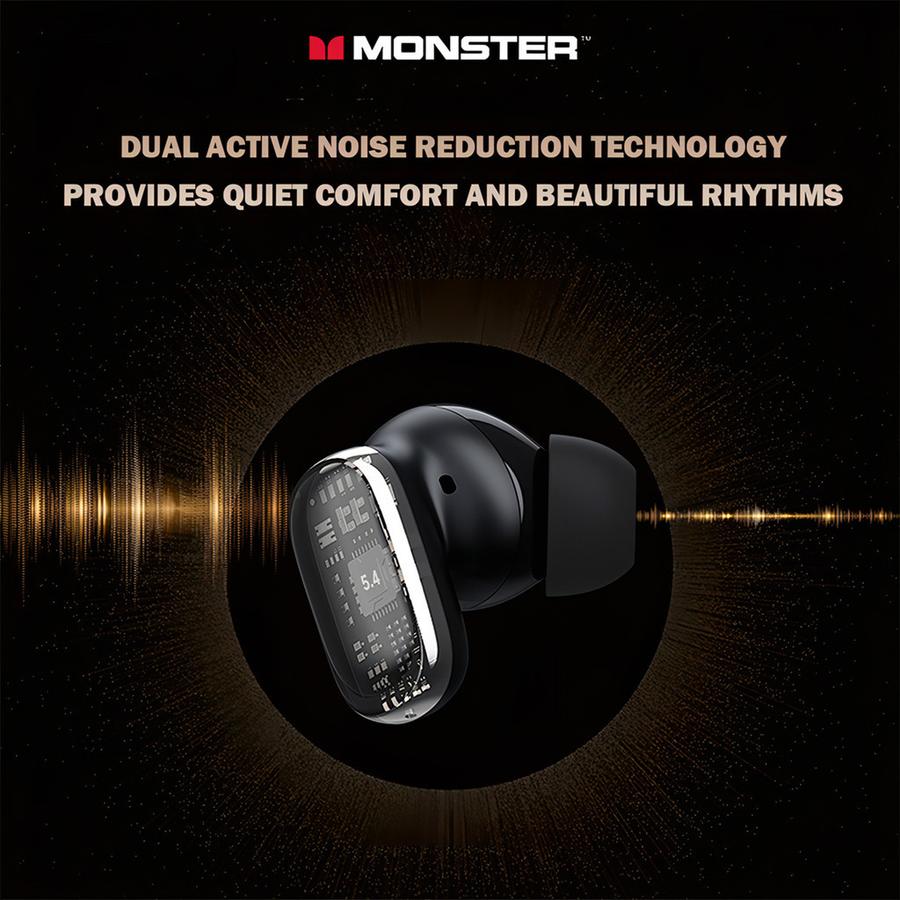 Monster AIRMARS XKT28 Wireless Gaming Headphones Black