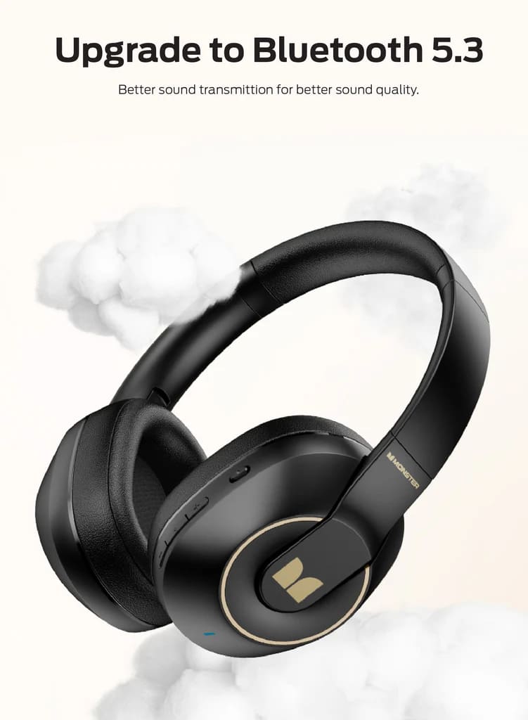 Monster Storm XKH01 Wireless Gaming Headphone Black
