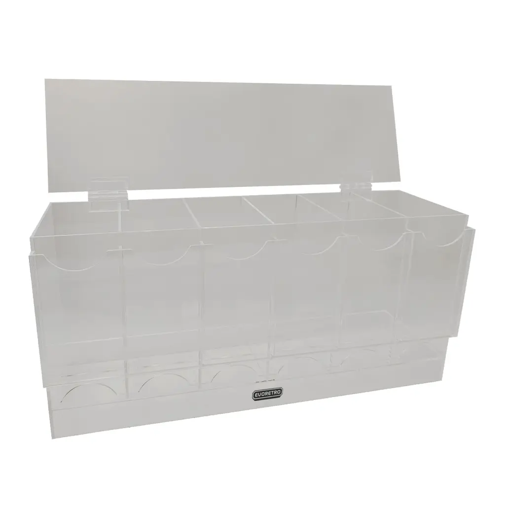EVO-2804 6 Slot Acrylic Dispenser- 2.webp