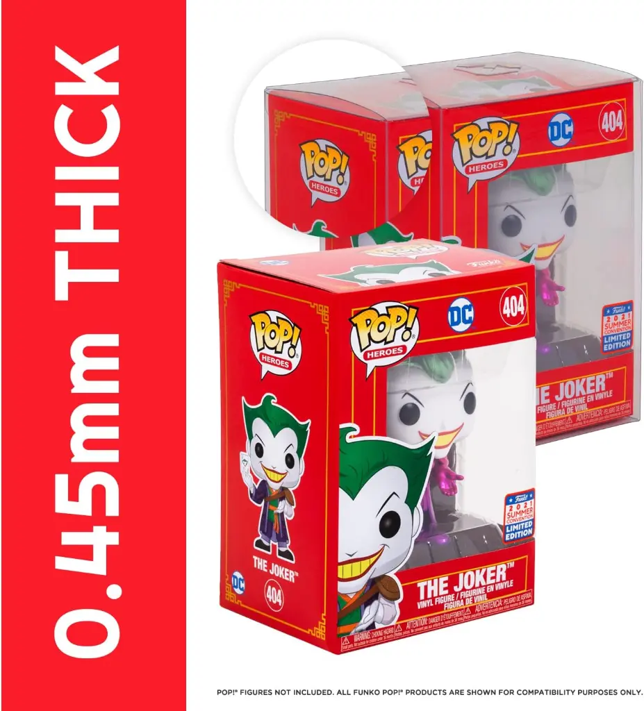 EVO-2629- Premium Funko Pop Plastic Protector 4 Inches .5MM (10PK)- 1.webp