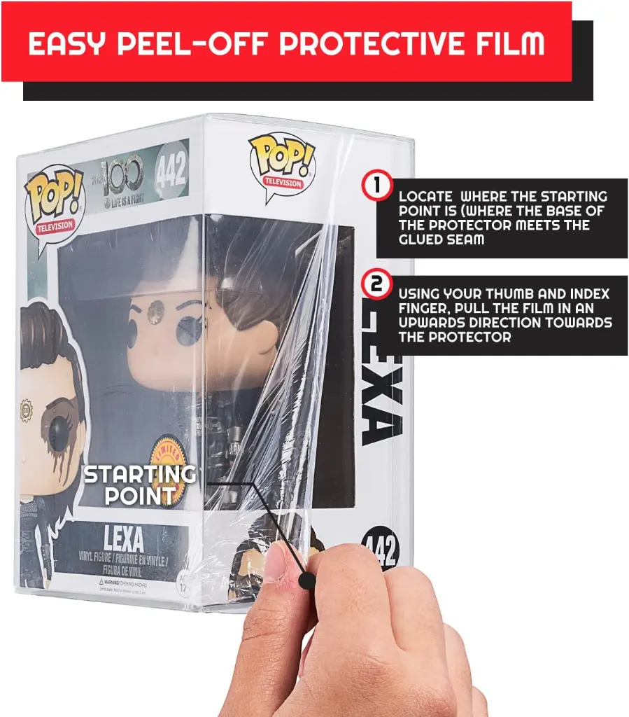 EVO-2629- Premium Funko Pop Plastic Protector 4Inches .5MM (10PK)- 4.webp