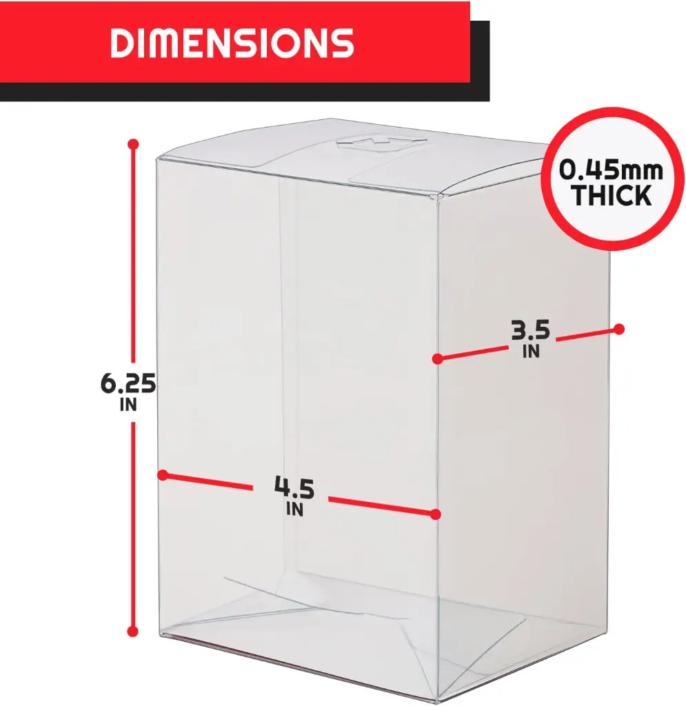 EVO-2629- Premium Funko Pop Plastic Protector 4Inches .5MM (10PK)- 2.webp