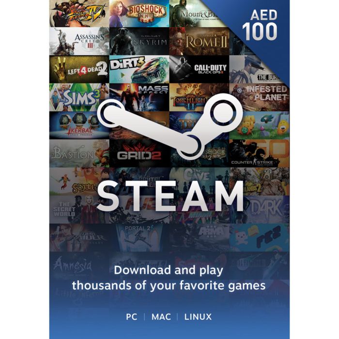 Steam Wallet Card Digital AED 100 - Gift Card