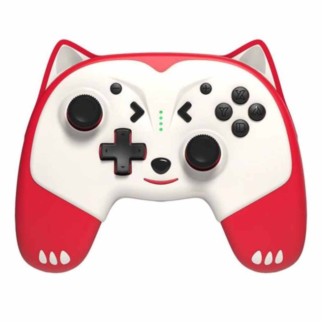 Freaks and Geeks - Switch - Doggy Wireless Controller for Children with paddles - Red 
