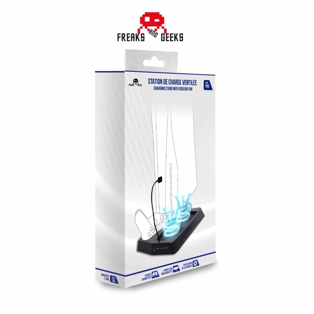 Freaks and Geeks - Charging stand with cooling fan for PS5