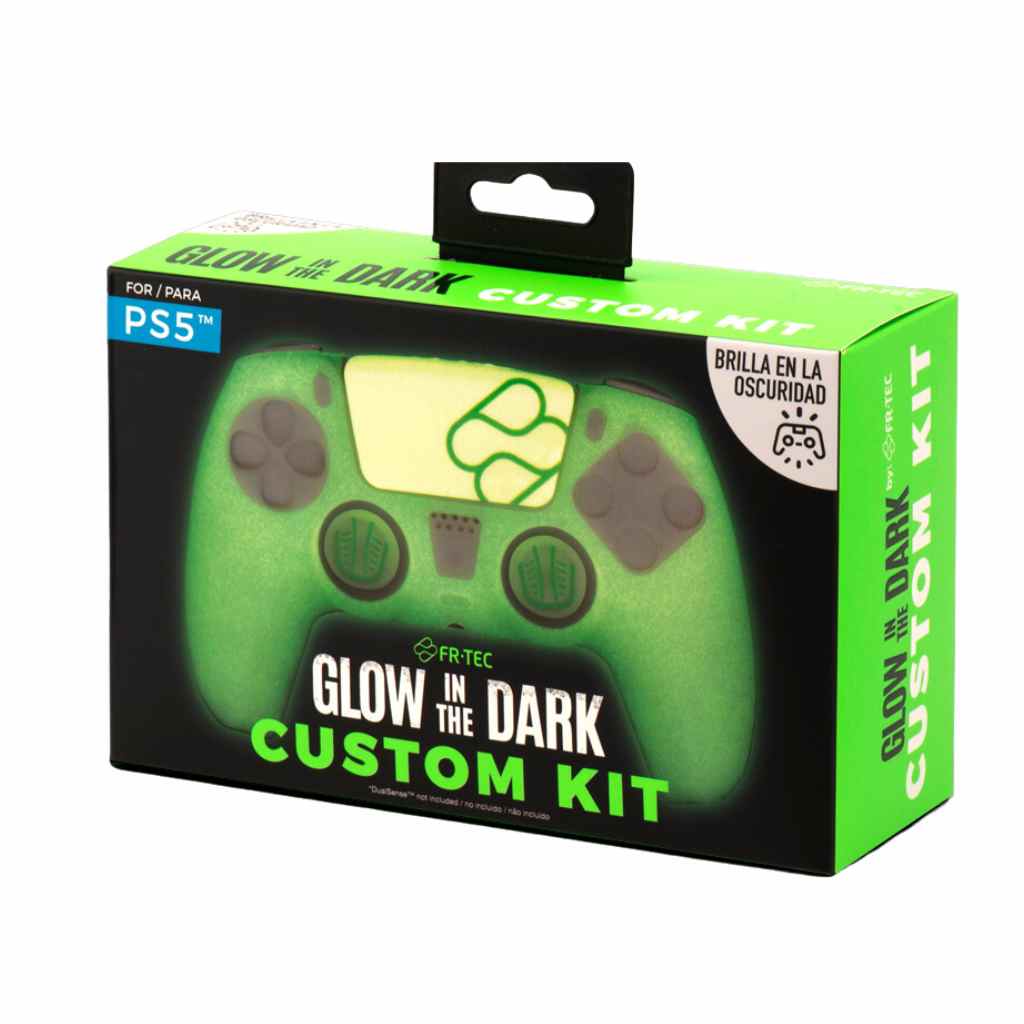FR-TEC - Silicone Skin + Grips Glow In The Dark for Controller PS5
