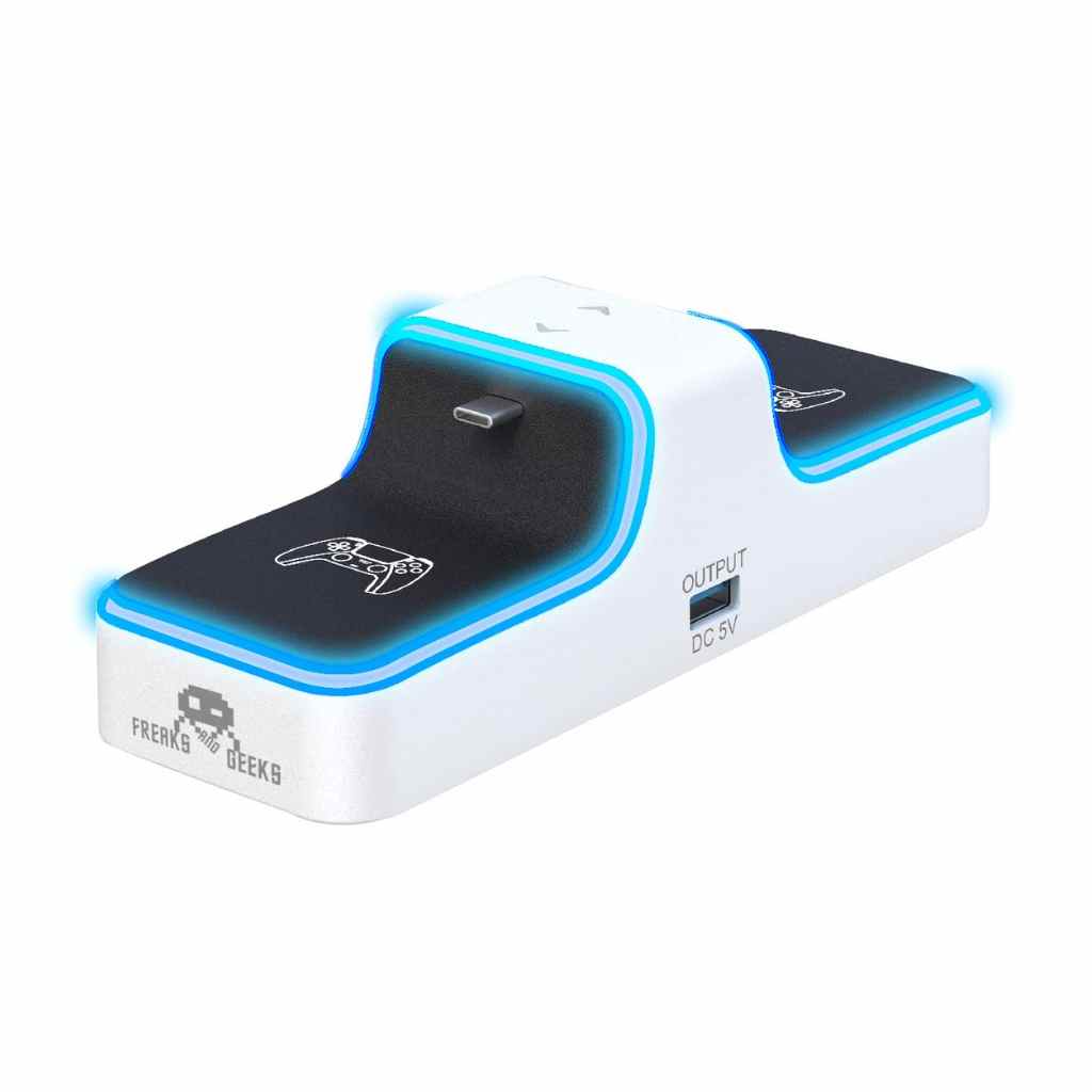 Freaks and Geeks - Dual PS5 Controller Charging Dock (1 x 1M Type C cable included)