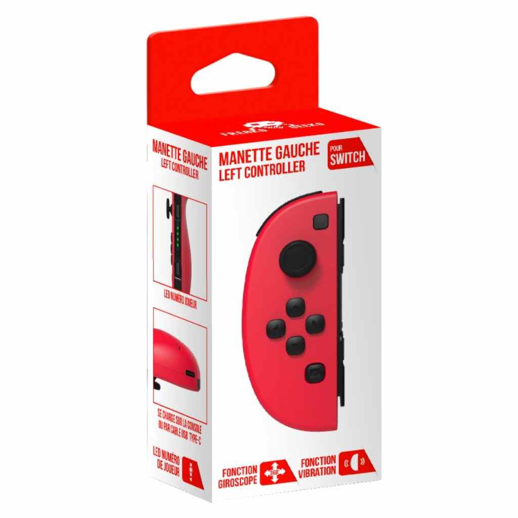 Freaks and Geeks - Wireless Joycon for Nintendo Switch Left Red