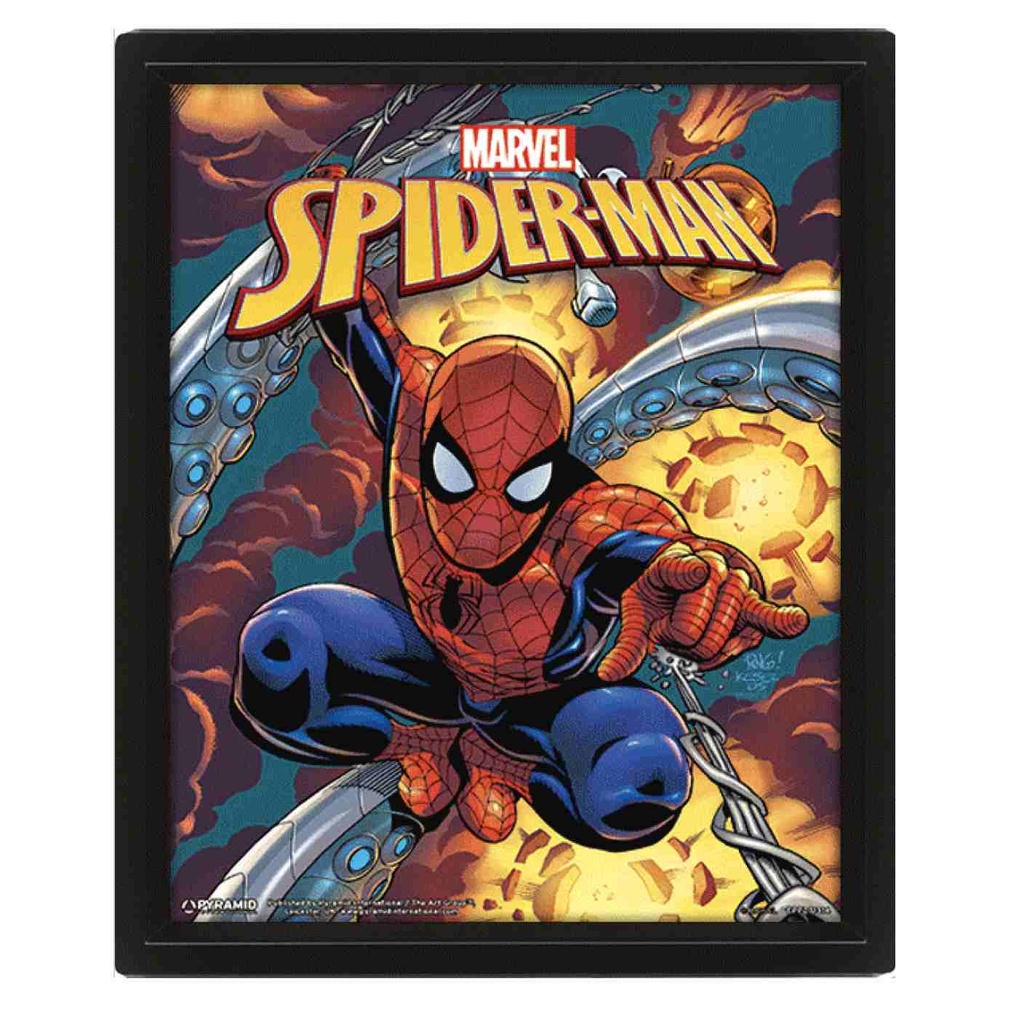 Pyramid - Marvel - Spiderman Costume Blast 3D Frame