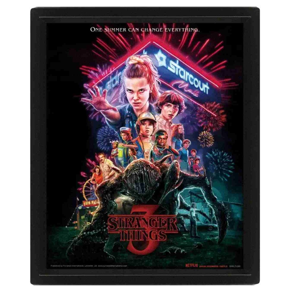 Pyramid - Stranger Things Summer Of 85 - 3D Frame
