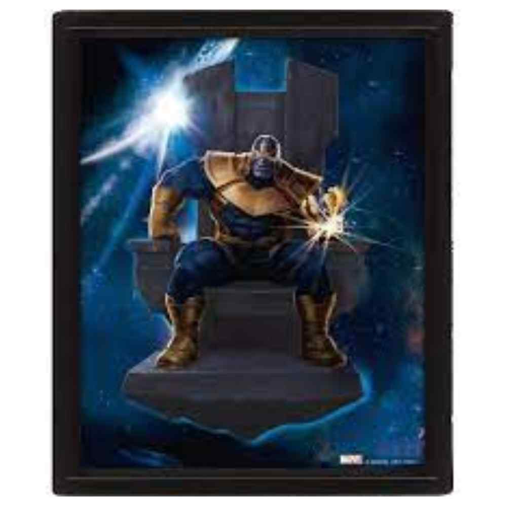 Pyramid - Avengers - Thanos 3D Framed Image