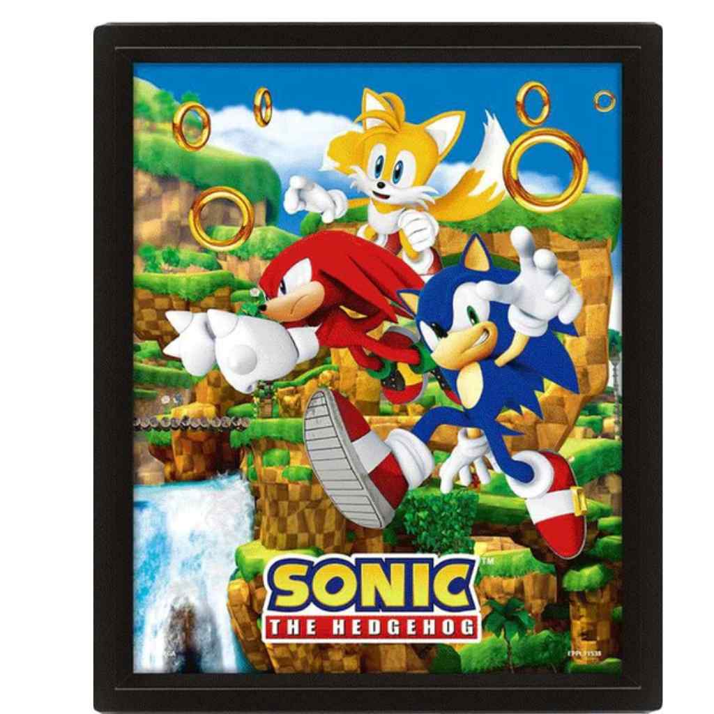 Pyramid - Sonic The Hedgehog - Catching Rings - 3D Frame