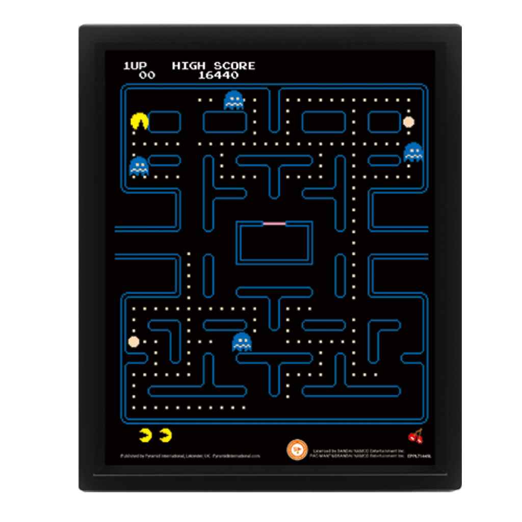 Pyramid - Pac-Man Maze - 3D Frame