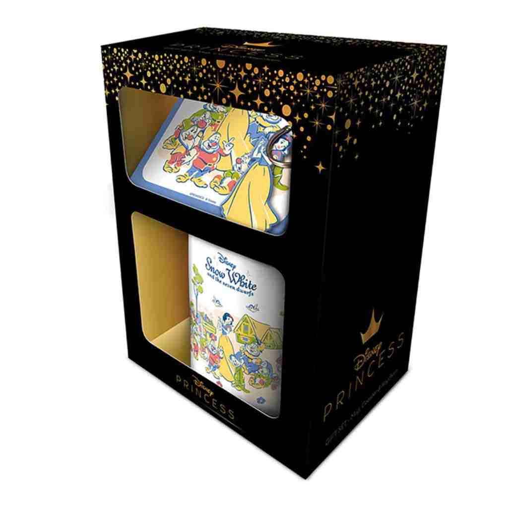 Pyramid - Snow White And The Seven Dwarfs - Pastel Princess Mug Coaster Keychain Gift Set